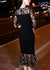 Kvinders Fishtail Kjole med Broderet Tulle 4