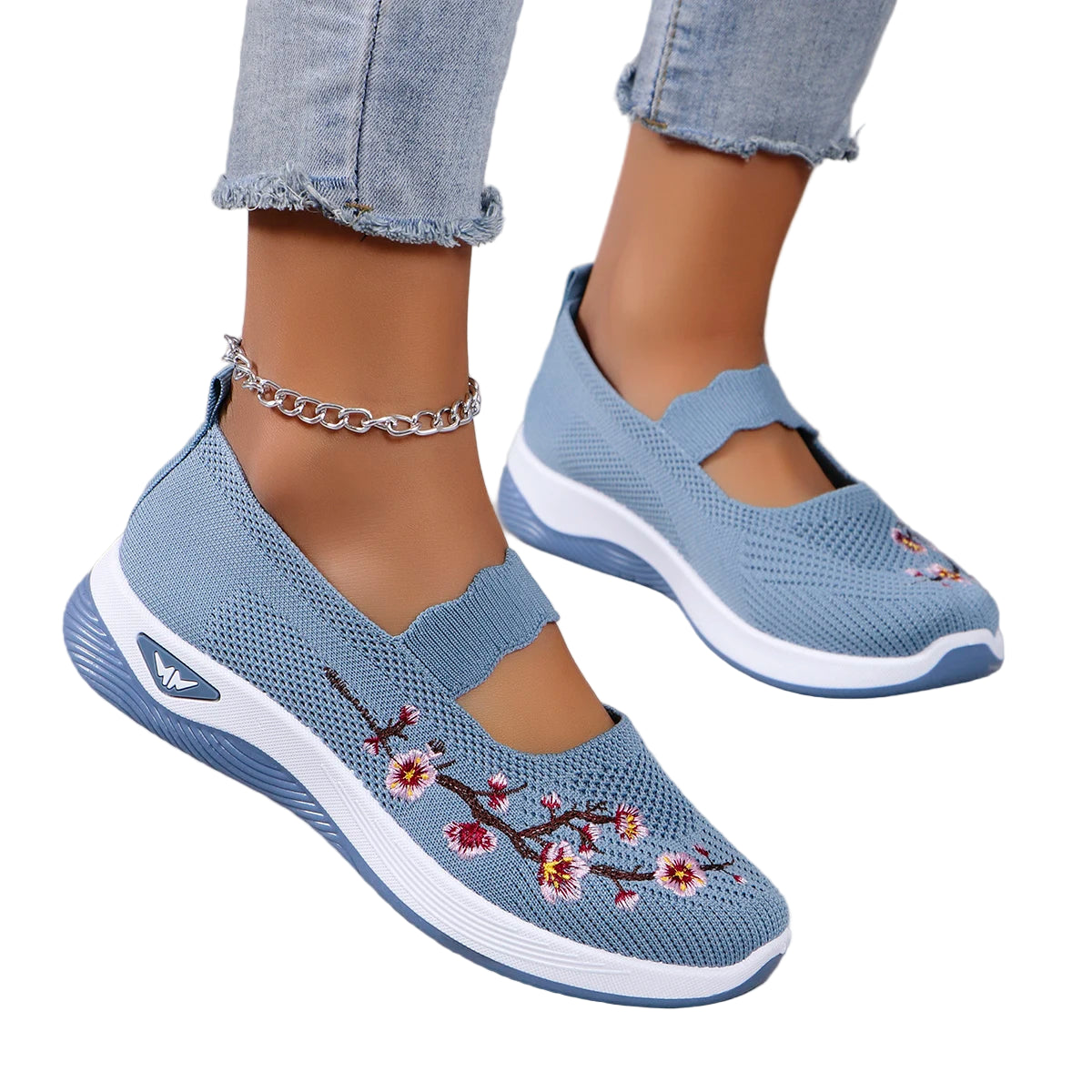 Kvinders Flade Sko Åndbart Mesh Casual Sommerfootwear 0
