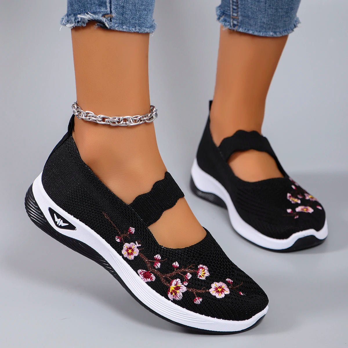 Kvinders Flade Sko Åndbart Mesh Casual Sommerfootwear 3