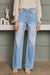 Kvinders Flare Jeans Høj Talje 90'er Stil Denim 2