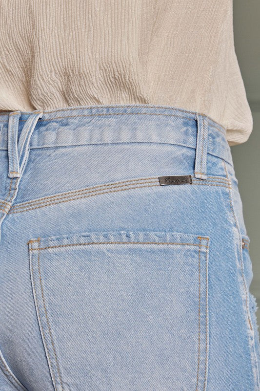 Kvinders Flare Jeans Høj Talje 90'er Stil Denim 3