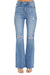 Kvinders Flare Jeans Høj Talje Medium Denim 0