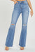 Kvinders Flare Jeans Høj Talje Medium Denim 1