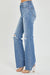 Kvinders Flare Jeans Høj Talje Medium Denim 2