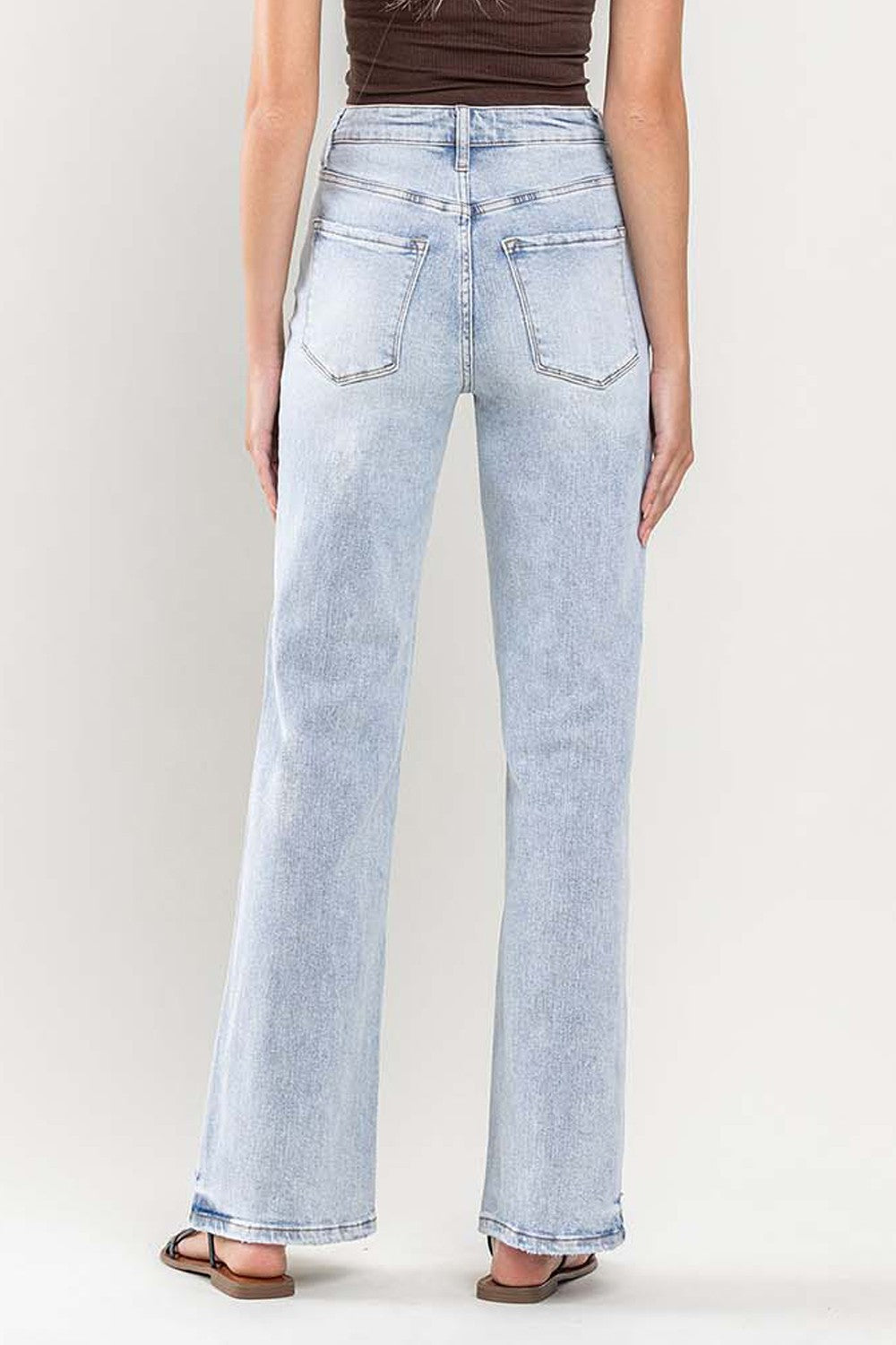 Kvinders Flare Jeans Høj Talje Vintage Stil 1