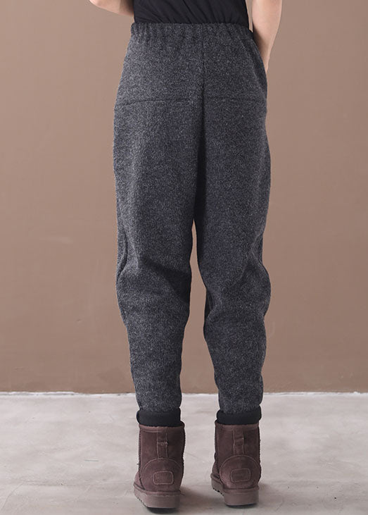 Kvinders Fleece Bukser Med Lommer Patchwork Design 2