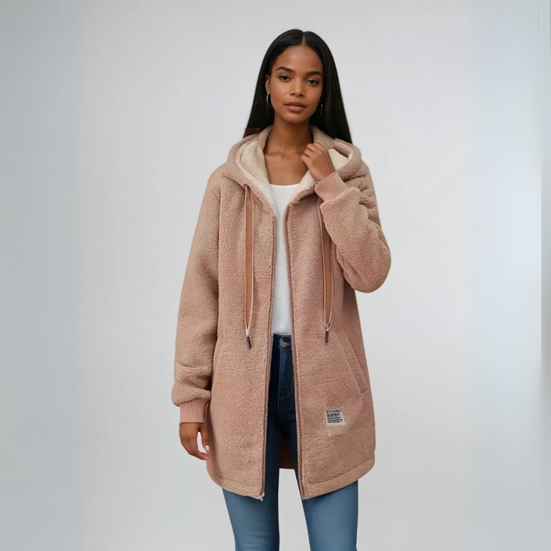 Kvinders Fleece Jakke Oversized Blød 2