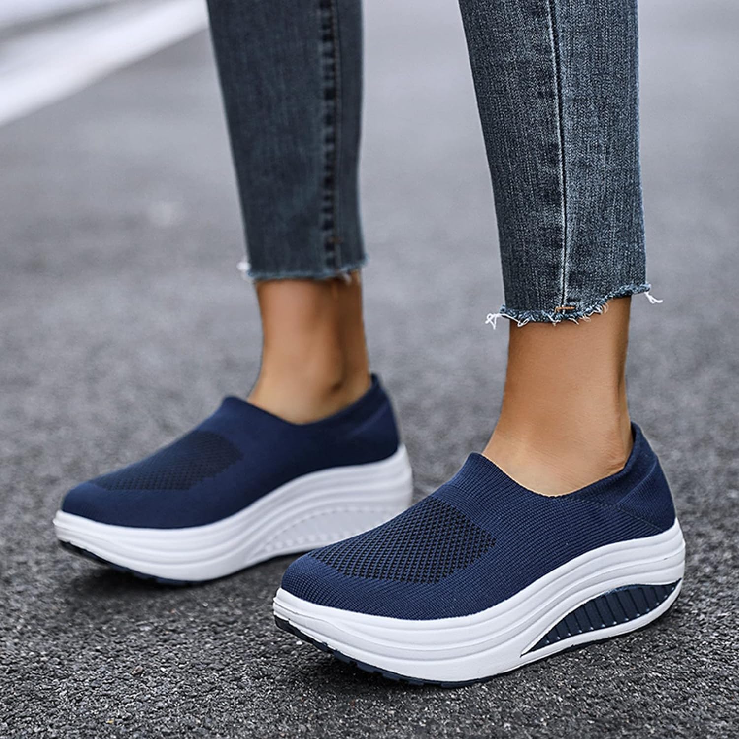 Kvinders Flip Flop Sneakers Orthopedisk Sål Letvægtsdesign 6