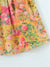 Kvinders Floral Sling Kjole Farveblok Med Snøre 2