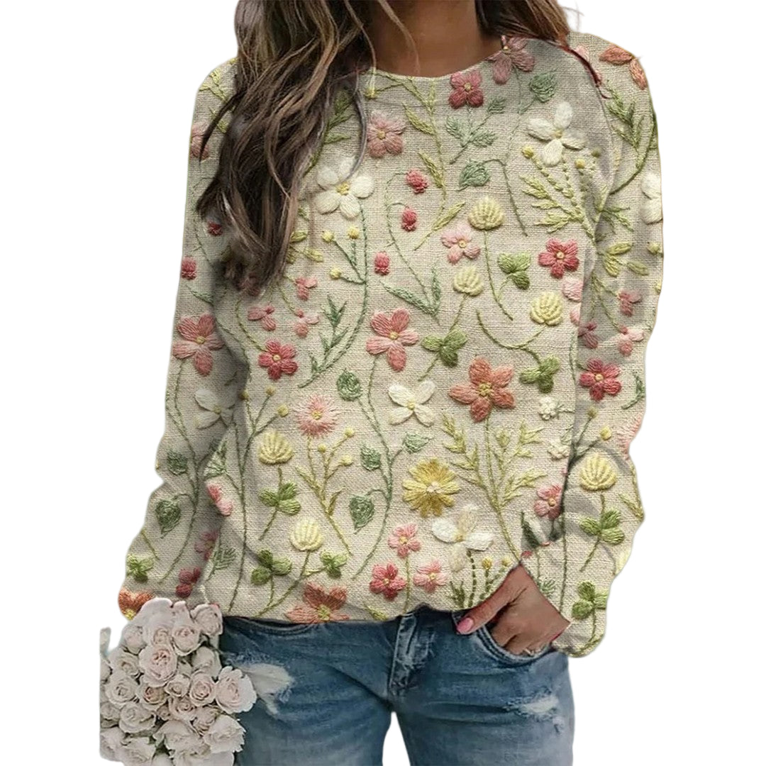 Kvinders Forårs Sweater Løs Let Strik 0