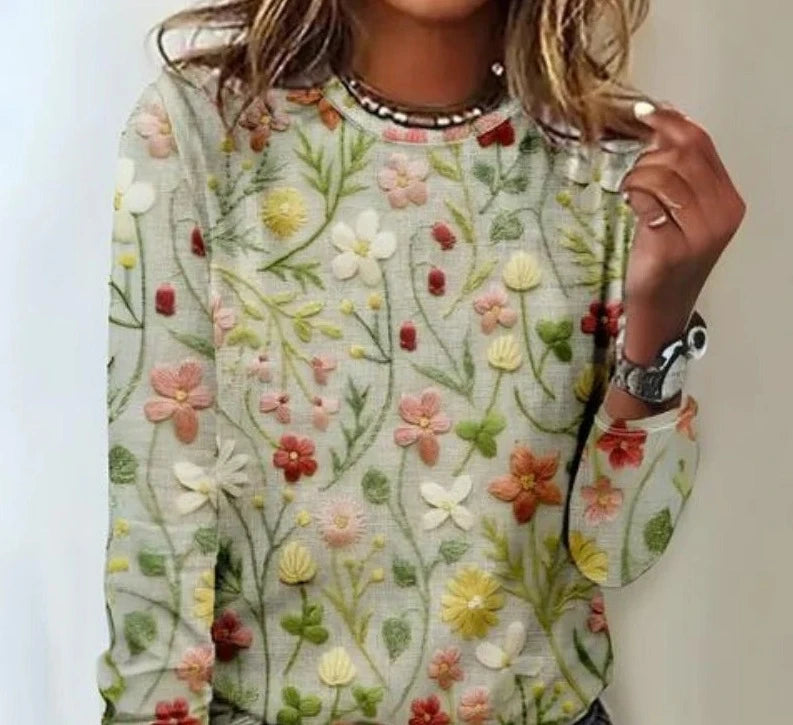 Kvinders Forårs Sweater Løs Let Strik 1