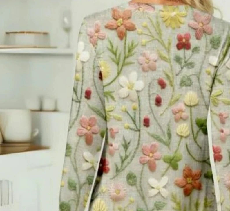 Kvinders Forårs Sweater Løs Let Strik 2