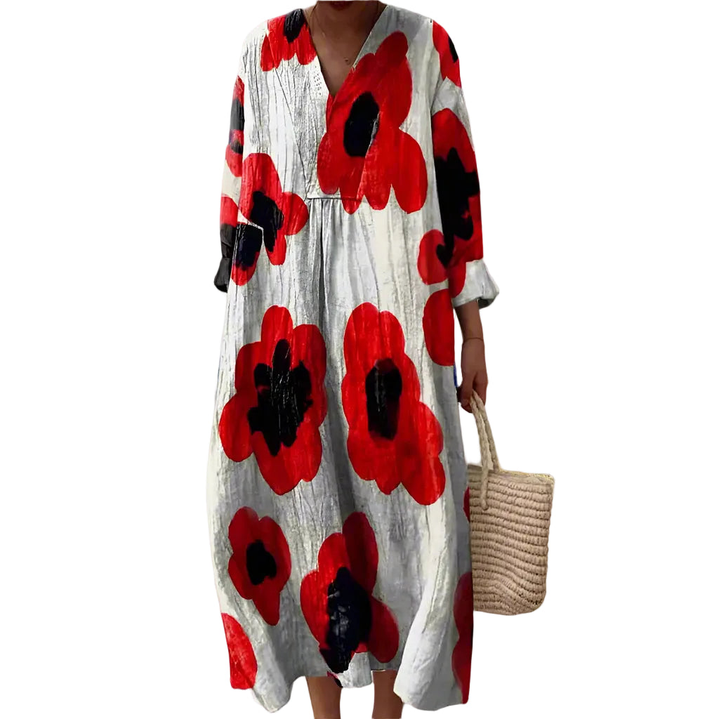 Kvinders Geometrisk Kjole 0