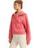 Kvinders Half Zip Top Funnel Neck Let Stof 0