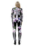 Kvinders Halloween Kostume Figurtilpasset Skeletttryk Blødt Stof 2