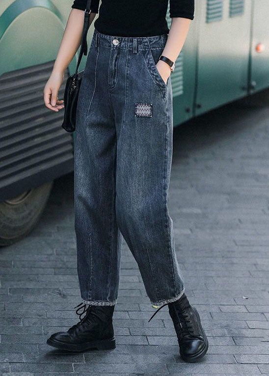 Kvinders Harem Bukser Høj Talje med Lommer Casual Komfortabel Stil 1