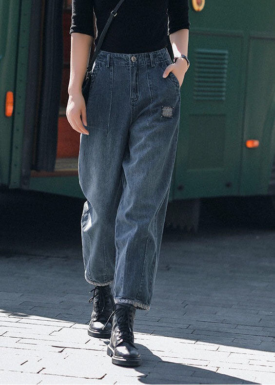 Kvinders Harem Bukser Høj Talje med Lommer Casual Komfortabel Stil 2