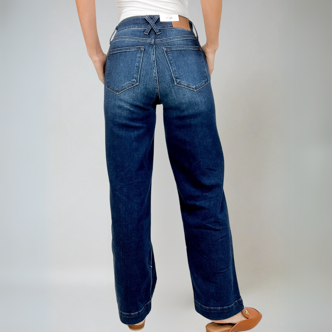 Kvinders Hi-Rise Komfort Luksus Bred Ben Jeans 2