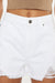 Kvinders Høj Talje Frayed Hem Shorts 2