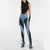 Kvinders Høj Talje Jeans Slank Fit Strækbart Materiale 1