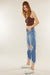 Kvinders Høj Talje Mom Fit Denim Jeans 1