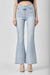 Kvinders Høj Talje Pull On Flair Jeans Denim 1