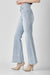 Kvinders Høj Talje Pull On Flair Jeans Denim 2