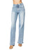Kvinders Høj Talje Retro Jeans Medium Denim 0