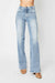 Kvinders Høj Talje Retro Jeans Medium Denim 1