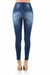 Kvinders Høj Talje Skinny Jeans Moto Denim 3