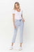 Kvinders Høj Talje Straight Jeans Lys Denim 1