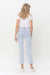 Kvinders Høj Talje Straight Jeans Lys Denim 4