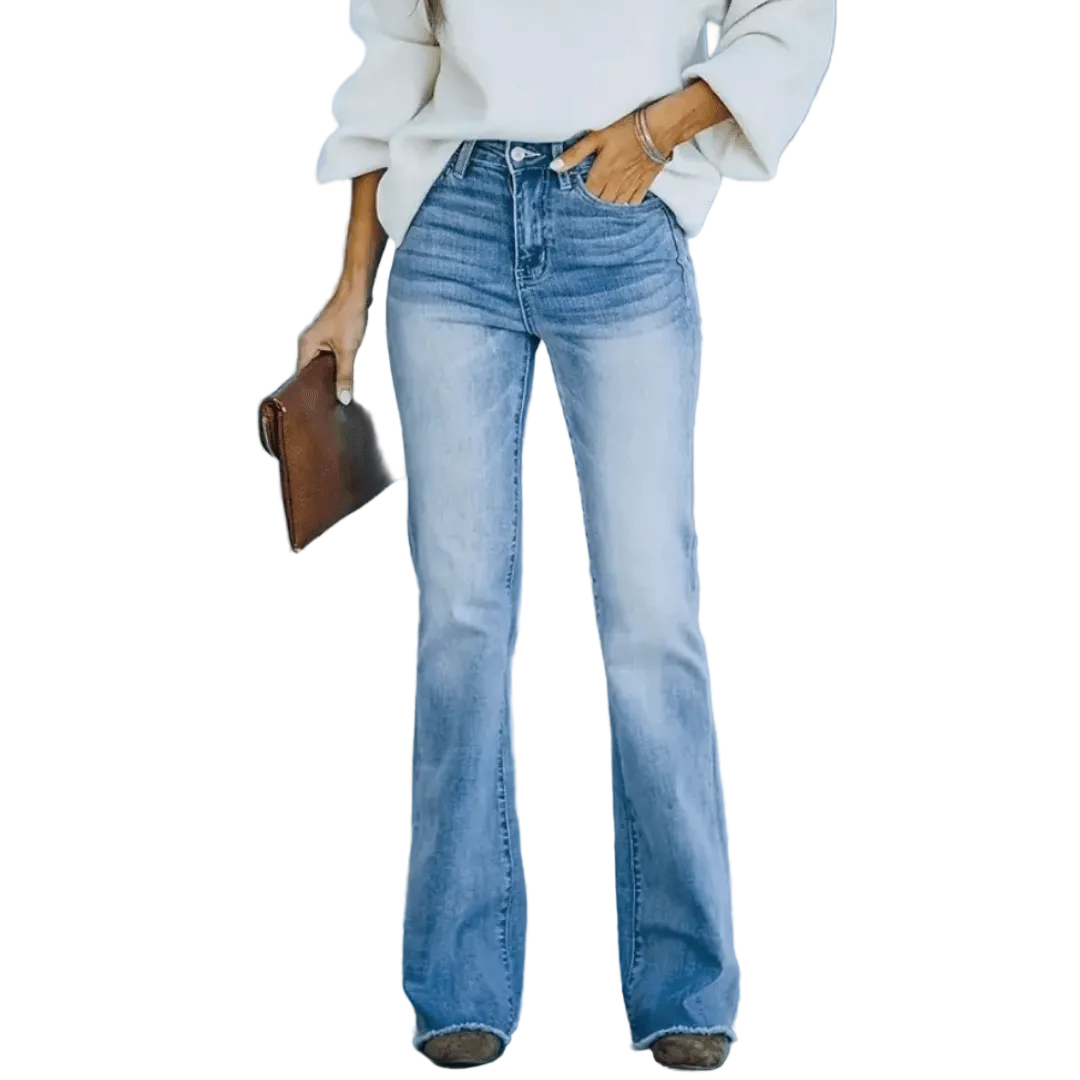 Kvinders Højtaljede Straight Jeans 0