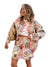 Kvinders Jakke Rund Hals Blomsterprint Polyester 0