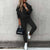 Kvinders Joggingpak Minimalistisk Tapered Blødt Stof 3