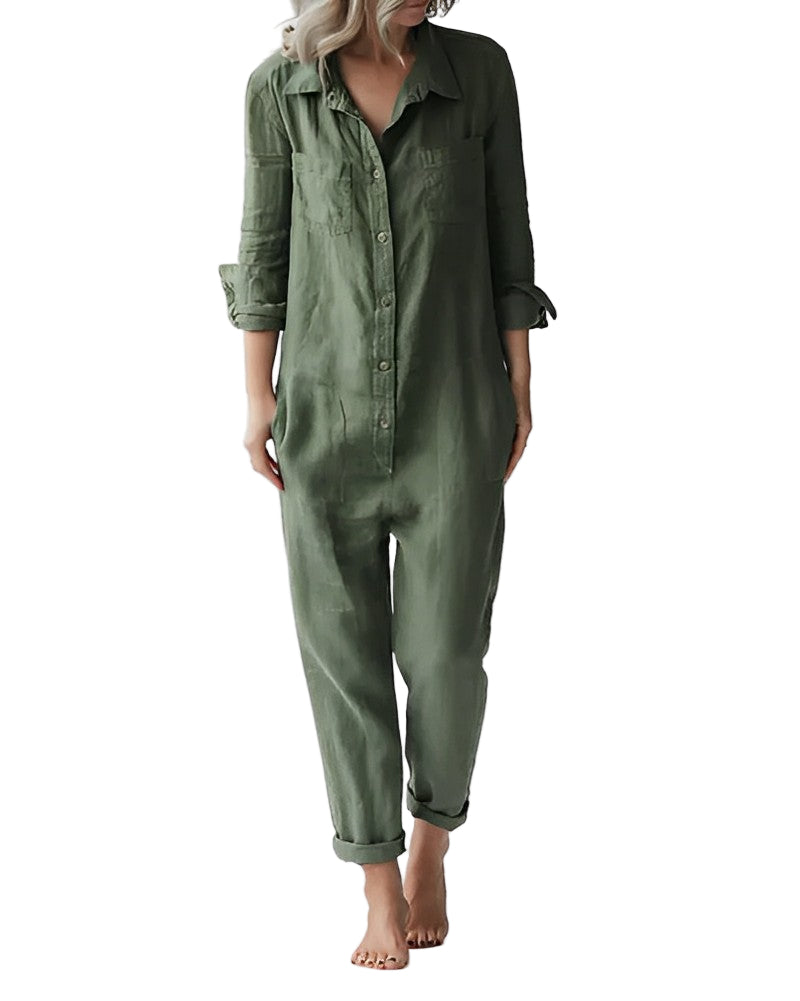 Kvinders Jumpsuit Grøn Casual 0