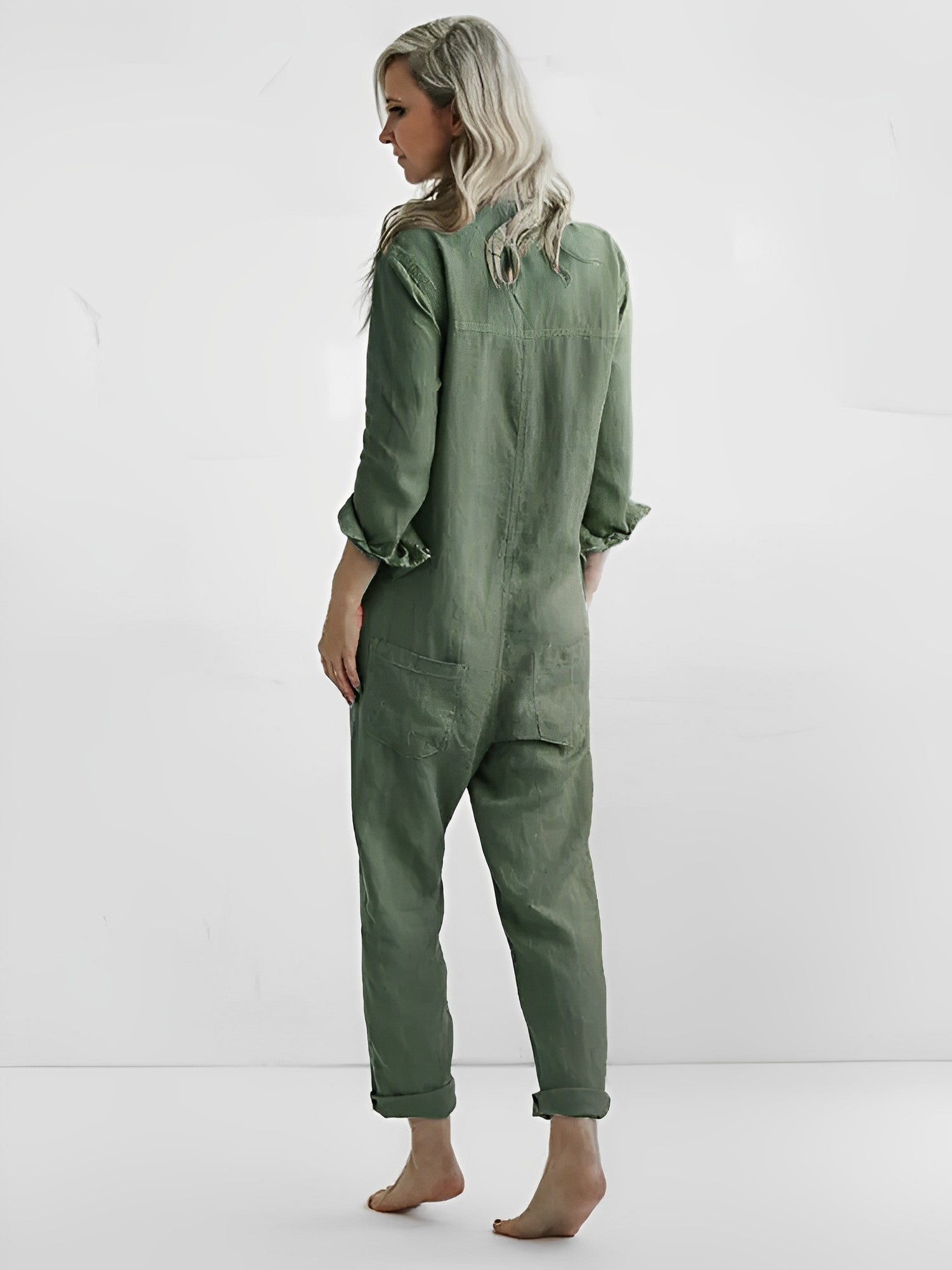 Kvinders Jumpsuit Grøn Casual 1