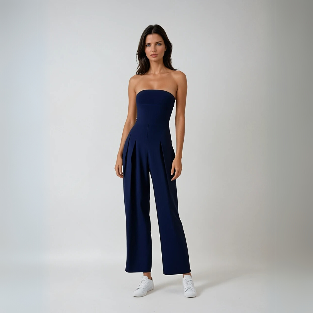 Kvinders Jumpsuit Strapless Flowy Design 1