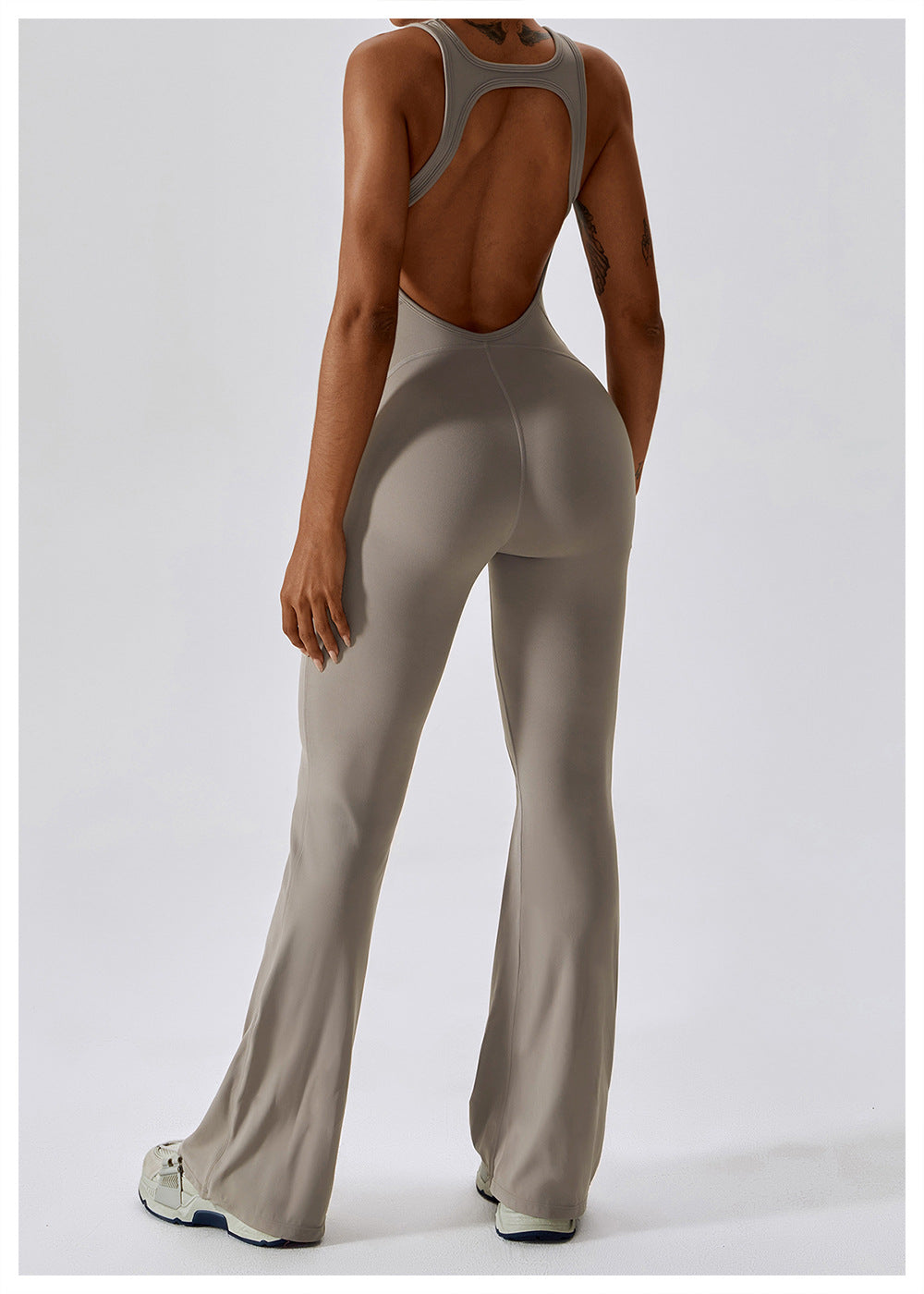Kvinders Jumpsuit V-Hals Tætsiddende Nylon 5