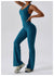 Kvinders Jumpsuit V-Hals Tætsiddende Nylon 8