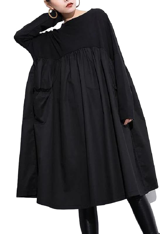 Kvinders Kjole O-Hals Bomuld Casual 0