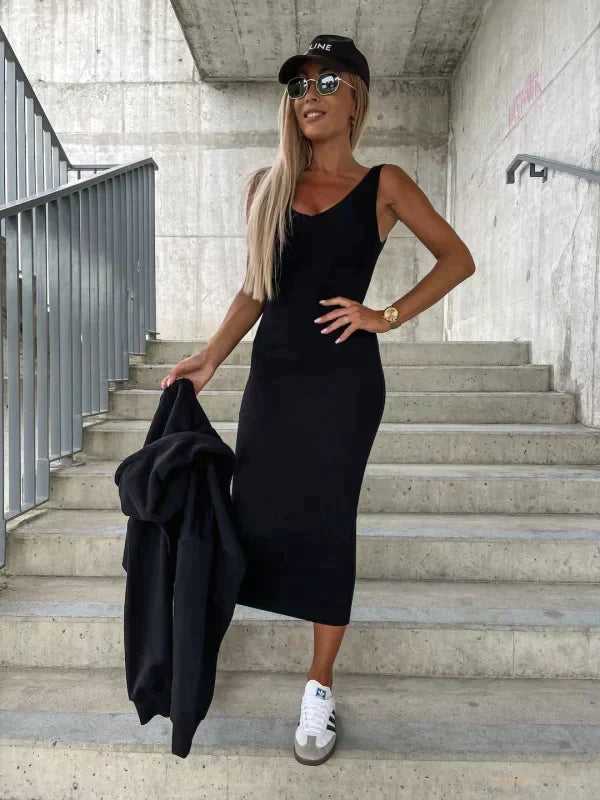Kvinders Kjole og Cardigan Sæt Trendy 1