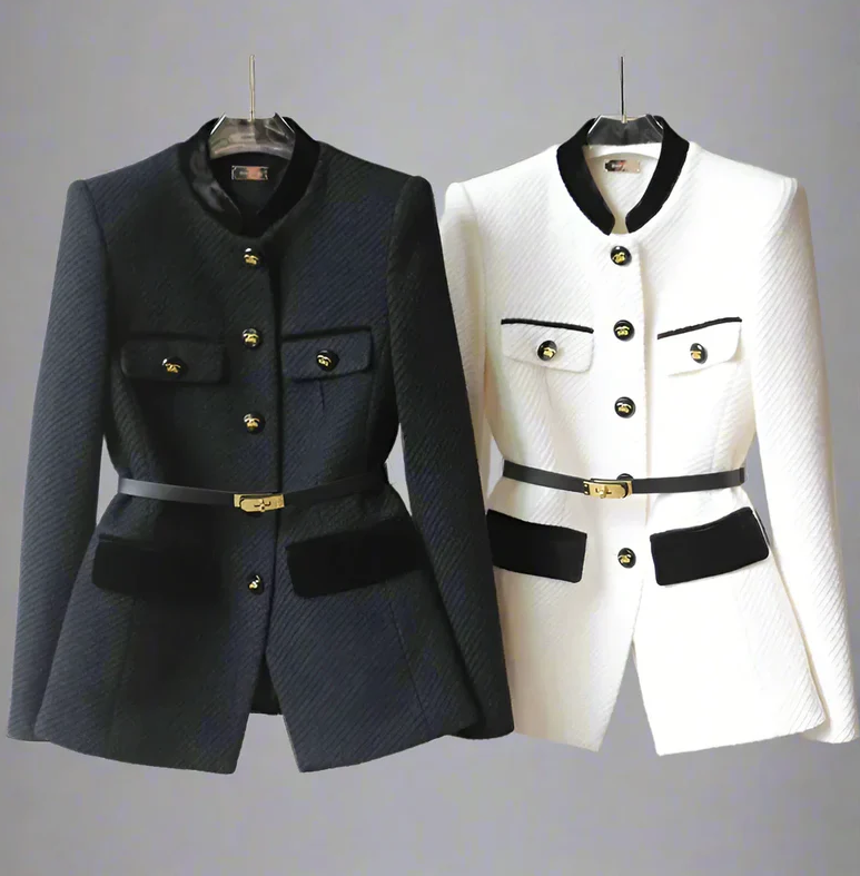 Kvinders Klassisk Frakke Med Elegant Design 1