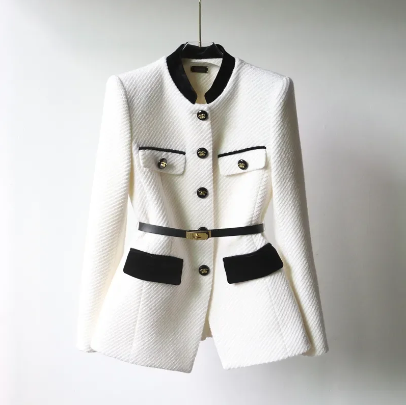 Kvinders Klassisk Frakke Med Elegant Design 2