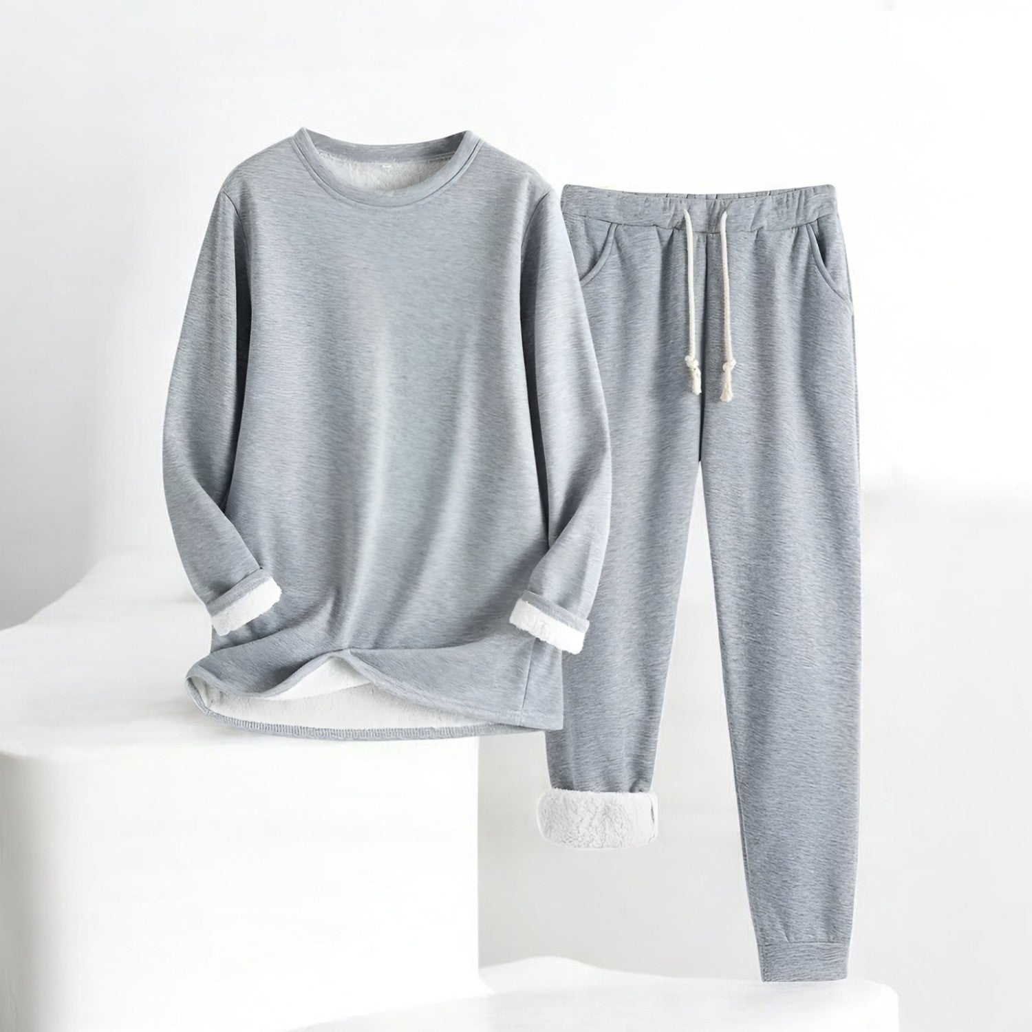 Kvinders Komfortable Lounge Sæt Oversized Polyester Blanding 1