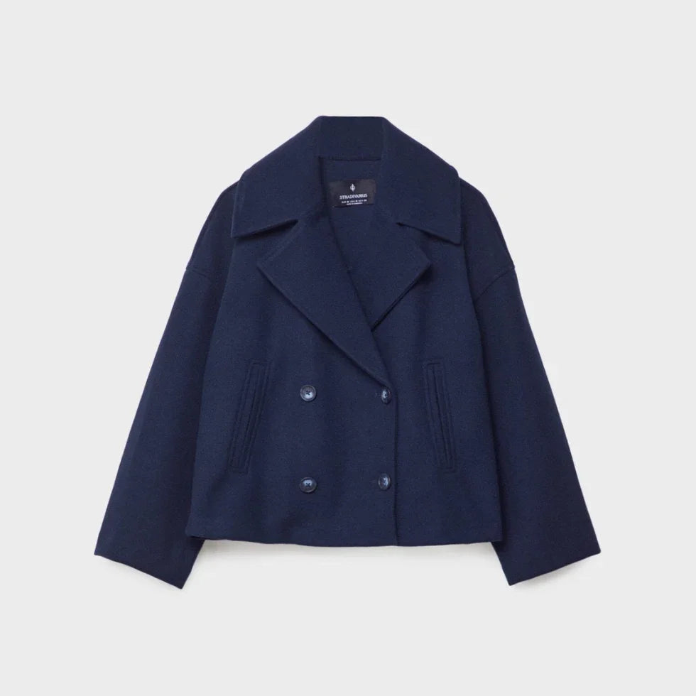 Kvinders Kort Dobbeltradet Blazer Chic 10