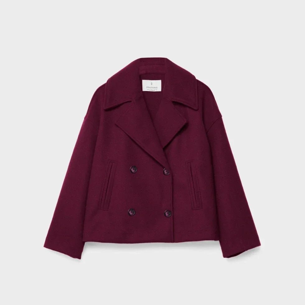 Kvinders Kort Dobbeltradet Blazer Chic 11