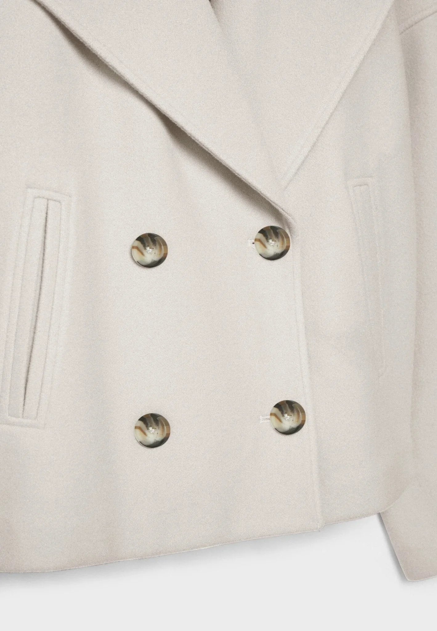 Kvinders Kort Dobbeltradet Blazer Chic 3