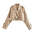 Kvinders Kort Trenchcoat i Klassisk Stil 6