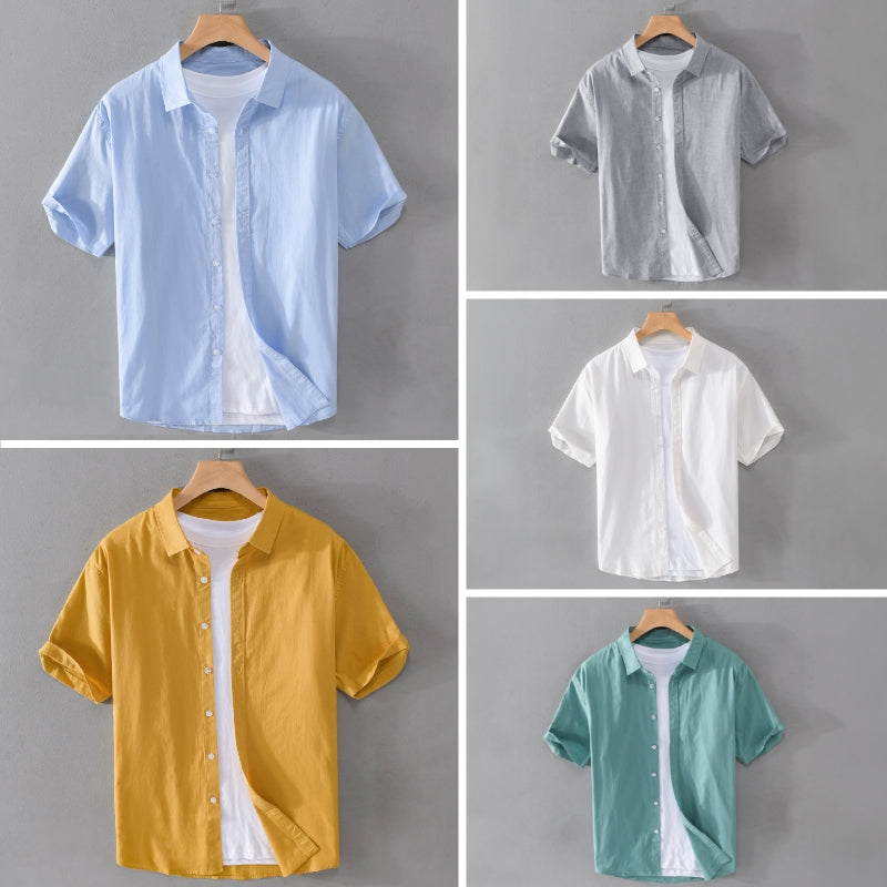 Kvinders Kortærmet Skjorte Afslappet Stil 6